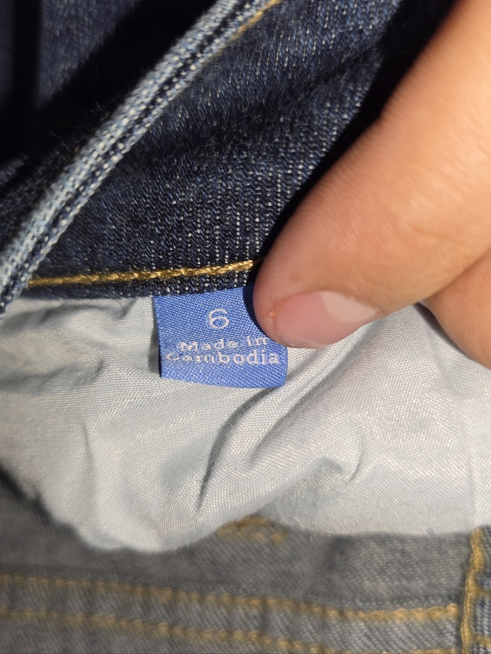 Simply Vera Vera Wang Straight Jeans Blue Size 6 Cuffed - Picture 10 of 10